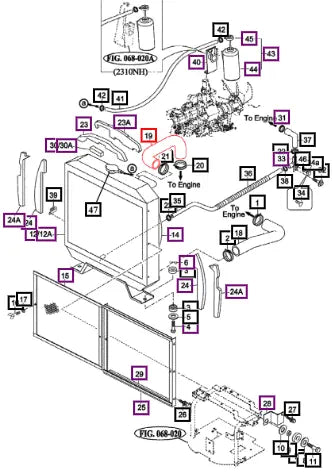 Mahindra Tractor Hose Radiator Inlet 2810 New 14571040010 Mahindra Direct Parts