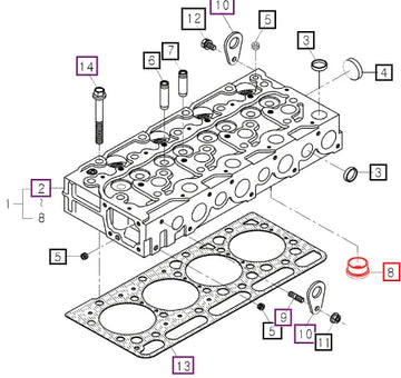 Mahindra Tractor Hot Plug E6500-03142 Mahindra Direct Parts