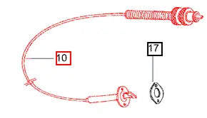 Mahindra Tractor Hour Meter Cable 008000023B1 Mahindra Direct Parts