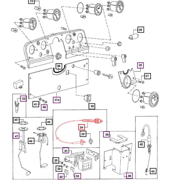 Mahindra Tractor Hourmeter Cable 005559128R91 Mahindra