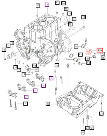 Mahindra Tractor Housing Water Drain / Heater Plug 006008717H1 Mahindra Direct Parts
