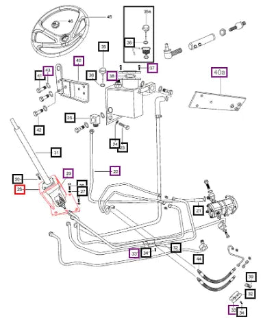 Mahindra Tractor Hsu Mounting Bracket 007535063C1 Mahindra Direct Parts