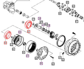 Mahindra Tractor Hub Bearing 006518732C1 Mahindra Direct Parts