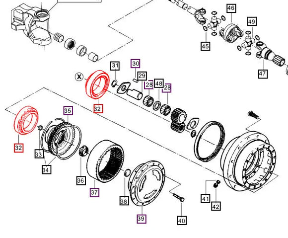 Mahindra Tractor Hub Bearing 006518732C1 Mahindra Direct Parts