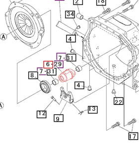 Mahindra Tractor Hub - Clutch Release 19571011000 Mahindra Direct Parts