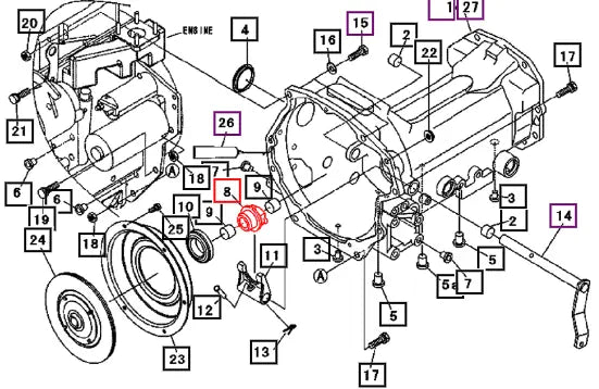 Mahindra Tractor Hub, Release 10261011000 Mahindra Direct Parts