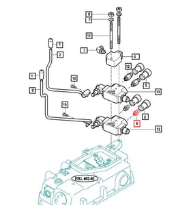 Mahindra Tractor Hydraulic 1/2" Union 17995080201 Mahindra