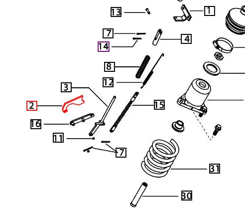 Mahindra Tractor Hydraulic Actuating Link 007204705C11 Mahindra Direct Parts