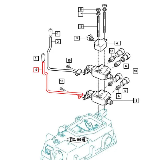 Mahindra Tractor Hydraulic Auxiliary Valve Bottom Lever 16705125201 Mahindra