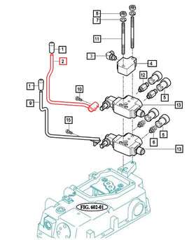 Mahindra Tractor Hydraulic Auxiliary Valve Top Lever  16705125100 Mahindra