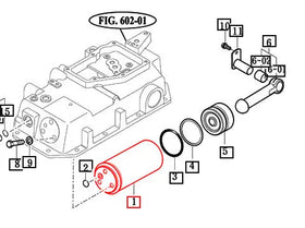 Mahindra Tractor Hydraulic Cylinder 16705022300M Mahindra Direct Parts