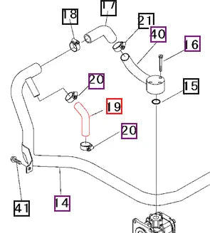Mahindra Tractor Hydraulic Hose 19572564000 Mahindra Direct Parts