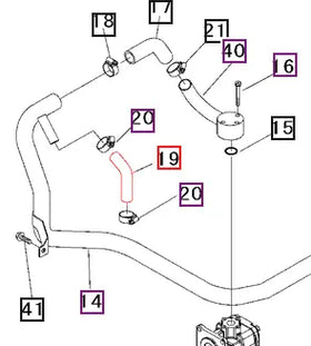 Mahindra Tractor Hydraulic Hose 19572564000 Mahindra Direct Parts