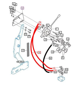 Mahindra Tractor Hydraulic Hose 86003004052 Mahindra Direct Parts