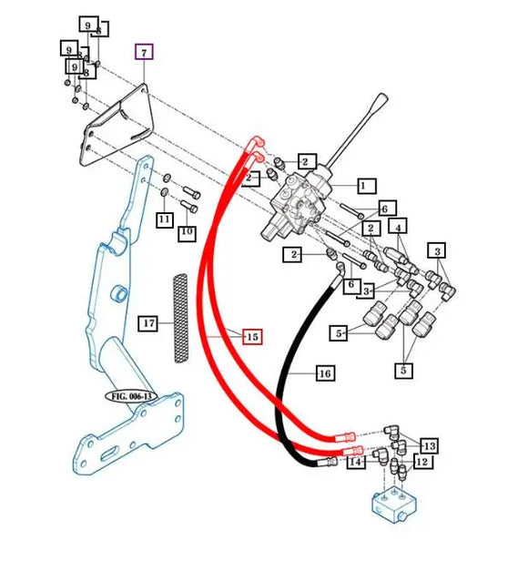 Mahindra Tractor Hydraulic Hose 86003004052 Mahindra Direct Parts
