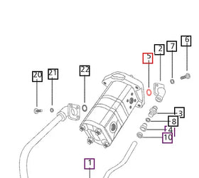 Mahindra Tractor Hydraulic Hose O-Ring 000377952R1 Mahindra Direct Parts