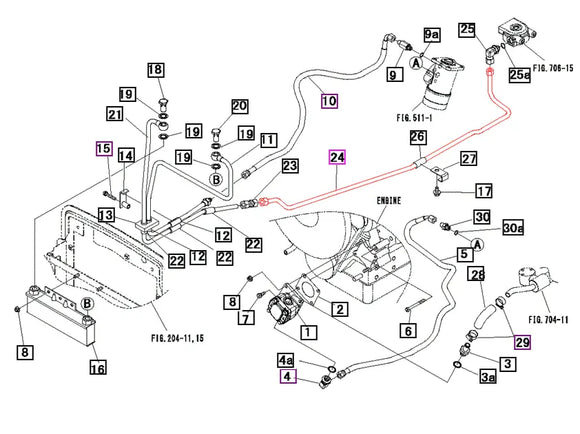 Mahindra Tractor Hydraulic Hose Pipe C HST 19582587000 Mahindra Direct Parts