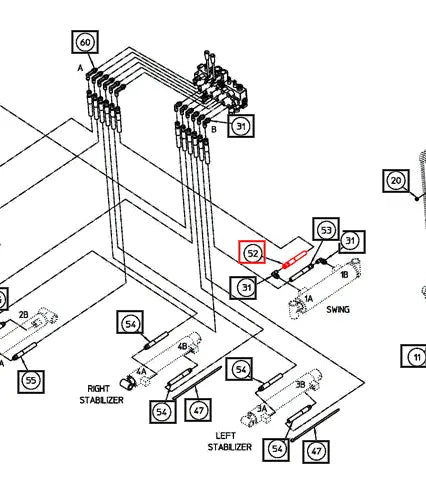 Mahindra Tractor Hydraulic Hose w/ Sleeve 1/4x20 AME017143 Mahindra Direct Parts