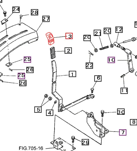 Mahindra Tractor Hydraulic Lever Grip 10302444000 Mahindra Direct Parts