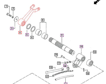 Mahindra Tractor Hydraulic Lift Arm 007200628B1 Mahindra Direct Parts