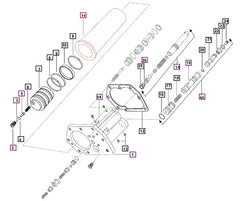 Mahindra Tractor Hydraulic Lift Cylinder 005554399R1