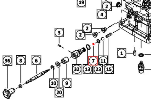 Mahindra Tractor Hydraulic Lift Knob O-Ring 007213975L1 Mahindra Direct Parts