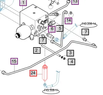 Mahindra Tractor Hydraulic Line Filter 17625163100 Mahindra Direct Parts