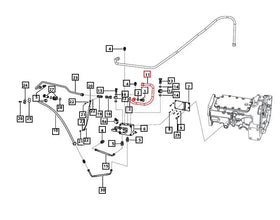 Mahindra Tractor Hydraulic Line PTO T1 Port to Tank E007204872D2 Mahindra