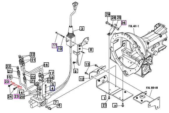 Mahindra Tractor Hydraulic Line Retainer Clip 19482221AG0 Mahindra