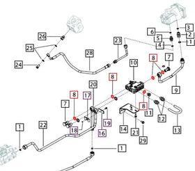 Mahindra Tractor Hydraulic Line Washer / Gasket E007206207D1 Mahindra Direct Parts