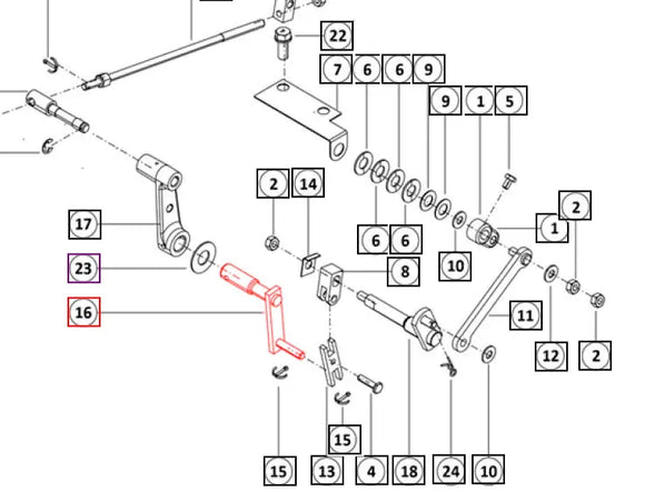 Mahindra Tractor Hydraulic Link Assembly 007217535K11 Mahindra Direct Parts