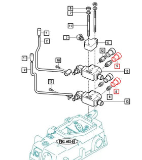 Mahindra Tractor Hydraulic Male Quick Disconnect 000051683D01 Mahindra
