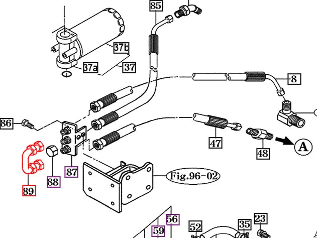 Mahindra Tractor Hydraulic Pipe 15004073200 Mahindra Direct Parts
