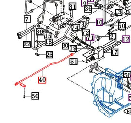 Mahindra Tractor Hydraulic Pipe Diff Fr B 15895162700GB Mahindra Direct Parts
