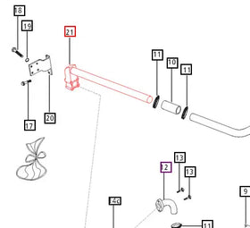 Mahindra Tractor Hydraulic Pipe - Filter Delivery E007202982D11 Mahindra Direct Parts