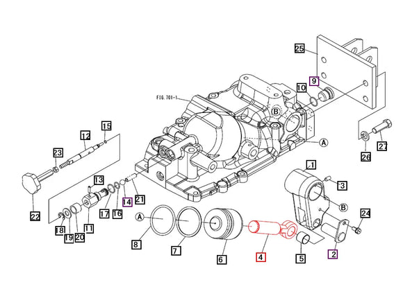 Mahindra Tractor Hydraulic Piston Rod 19562405000 Mahindra Direct Parts
