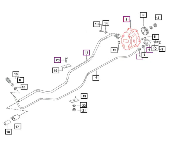 Mahindra Tractor Hydraulic Pump 005557415R91 Mahindra