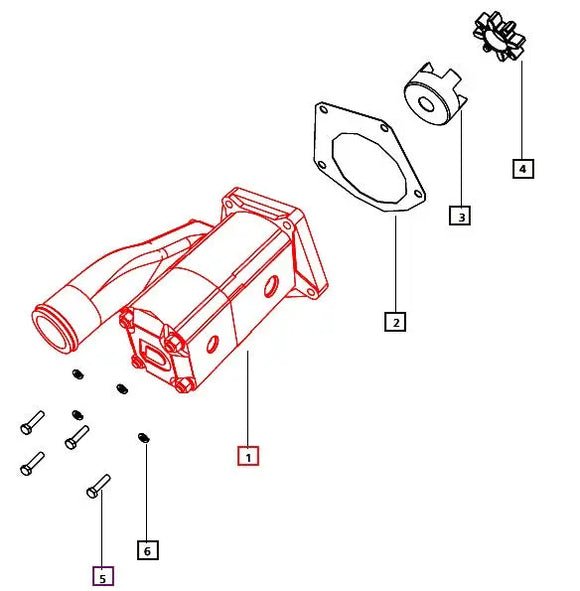 Mahindra Tractor Hydraulic Pump E007205997D91 Mahindra