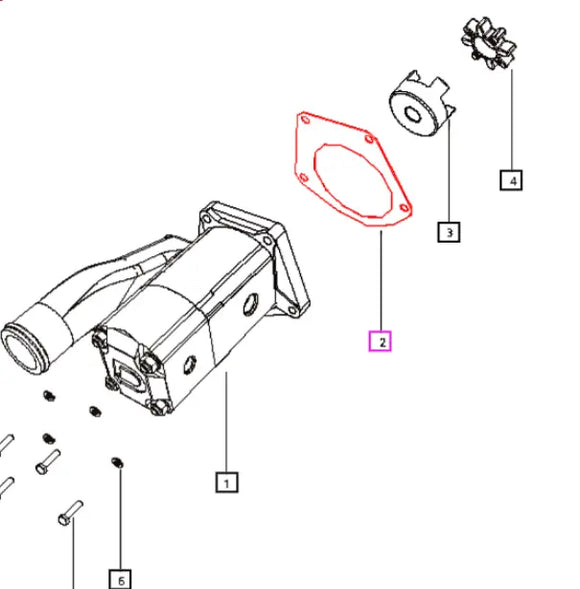Mahindra Tractor Hydraulic Pump Gasket 000703851R2 Mahindra