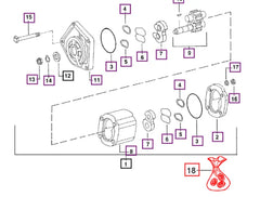 Mahindra Tractor Hydraulic Pump Seal Kit 001121115R91