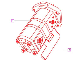Mahindra Tractor Hydraulic Pump With Manifold 007201885C92 Mahindra