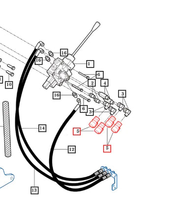 Mahindra Tractor Hydraulic Quick Disconnect Female 16495301000 Mahindra Direct Parts