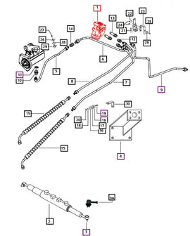 Mahindra Tractor Hydraulic Steering Valve ( HSU) 007205790C92 Mahindra