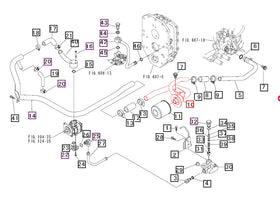 Mahindra Tractor Hydraulic Suction Pipe 19562506AG1 Mahindra