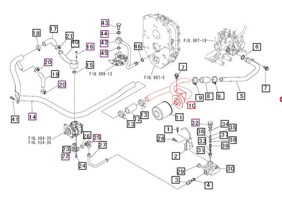 Mahindra Tractor Hydraulic Suction Pipe 19562506AG1 Mahindra