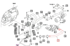 Mahindra Tractor Hydraulic Suction Pipe A  19582505AG0