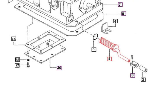 Mahindra Tractor Hydraulic Suction Strainer 003044368R96 Mahindra