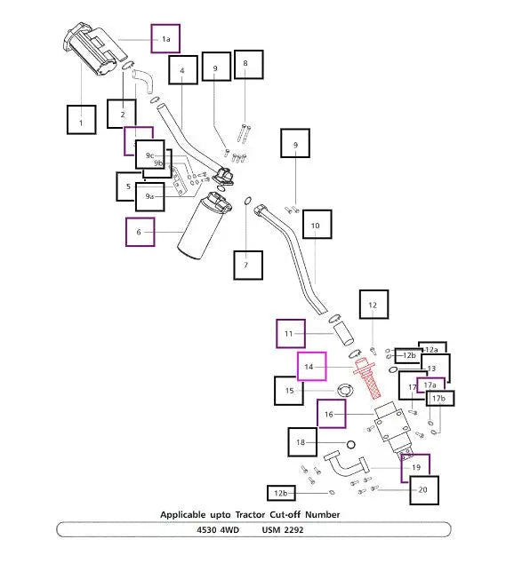 Mahindra Tractor Hydraulic Suction Strainer 007200871C11 Mahindra Direct Parts