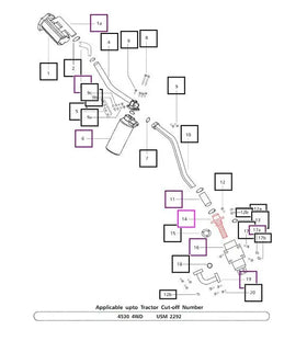 Mahindra Tractor Hydraulic Suction Strainer 007200871C11 Mahindra Direct Parts