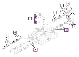 Mahindra Tractor Hydraulic Valve KMW05802042 Mahindra Direct Parts